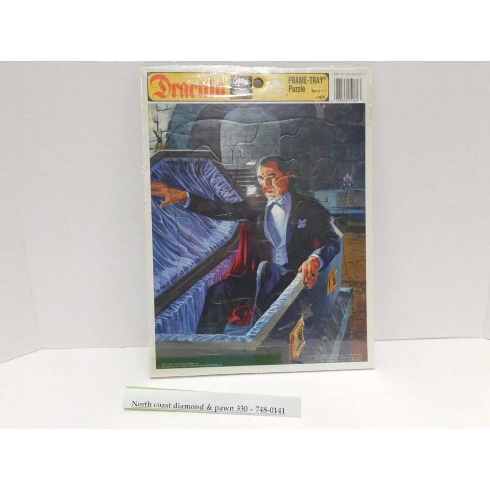 Dracula Frame-Tray Puzzle By Golden Ages 3-7 Universal Licensed MM63